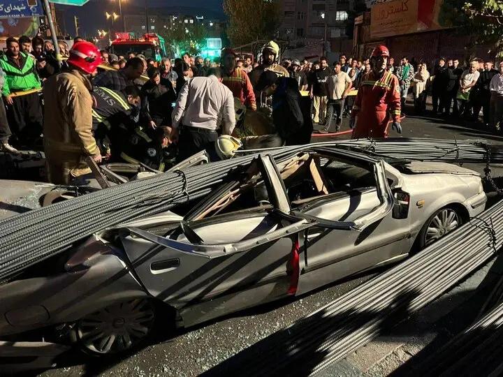 واژگونی کامیون حامل میلگرد در کوهسار یک مصدوم به همراه داشت