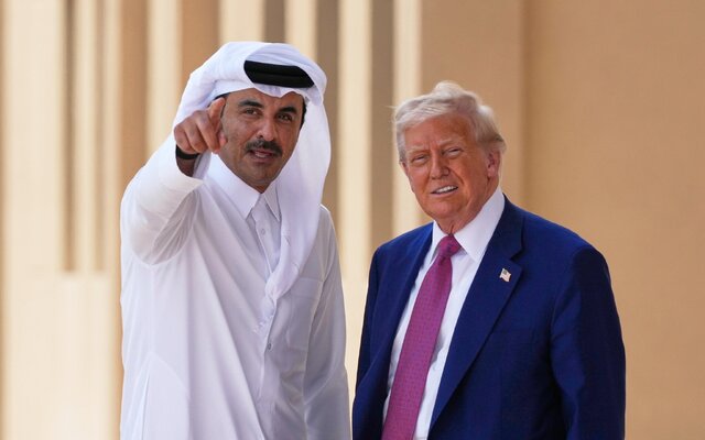 گفت و گوی تلفنی امیر قطر و ترامپ